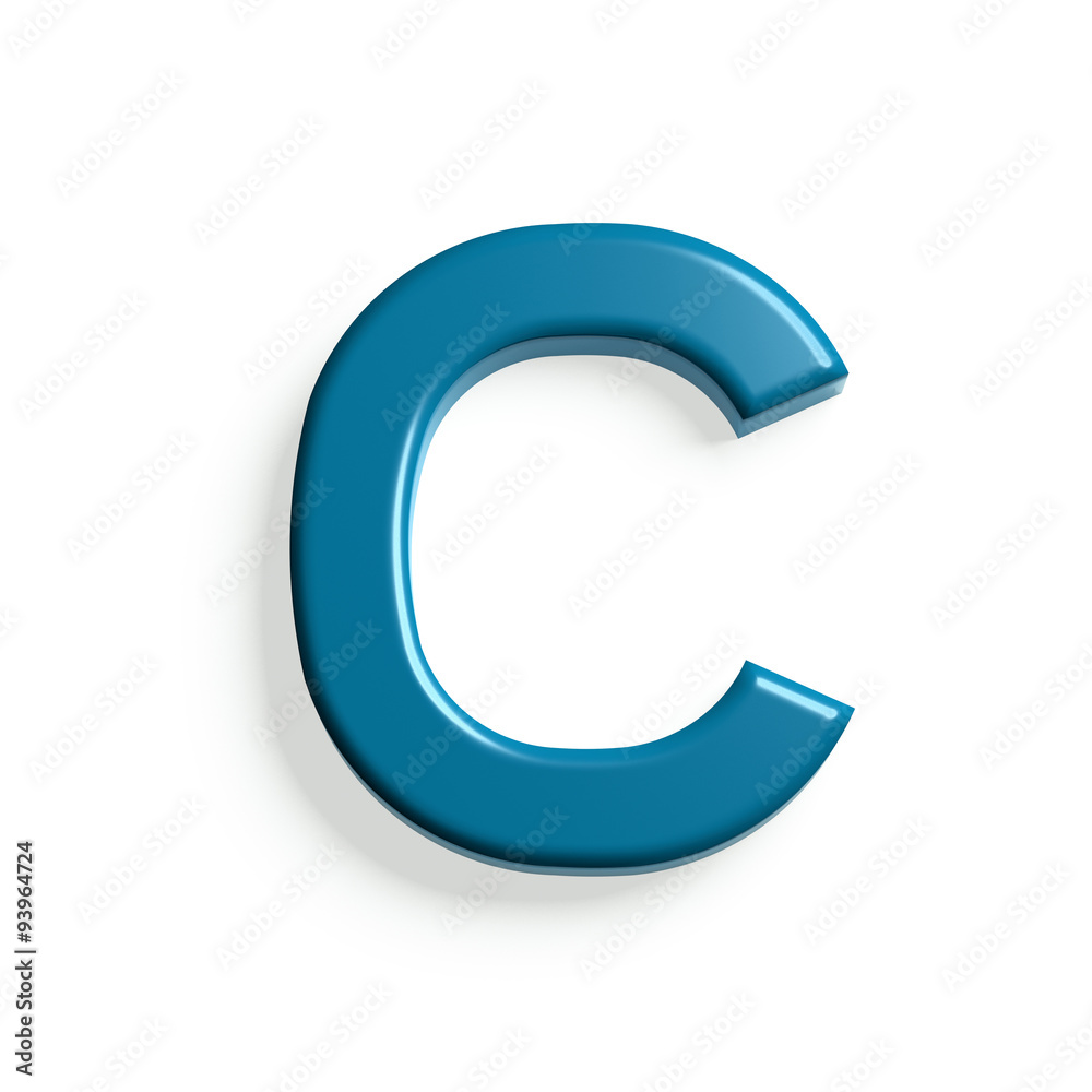 C Letter 3D style C Letter 3D style