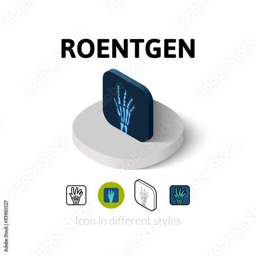 Roentgen icon in different style