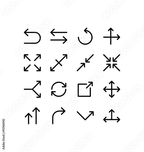 crisp arrow icons