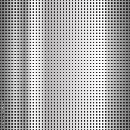 Perforated steel surface