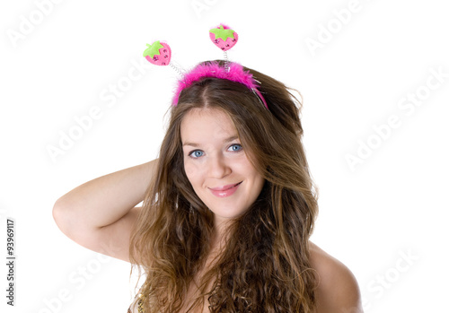 girl with comic horns