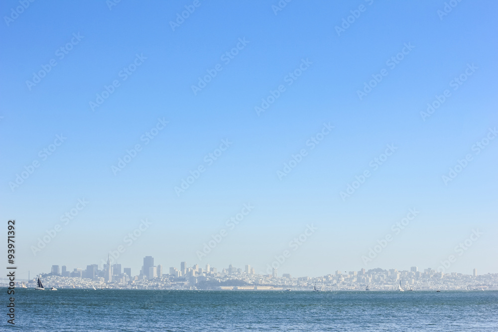 San Francisco in the mist. San Francisco in the mist.