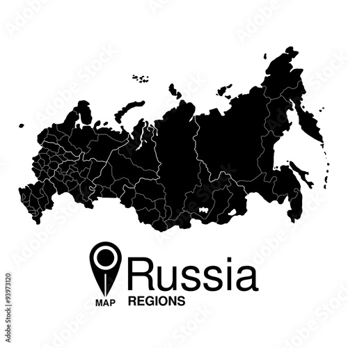 Detailed map of Russia