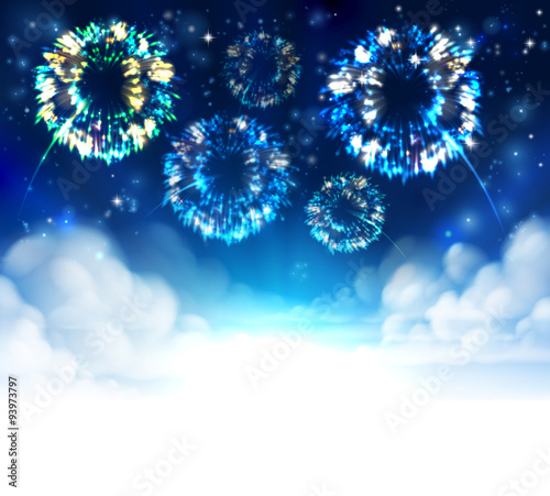 Fireworks Sky Background