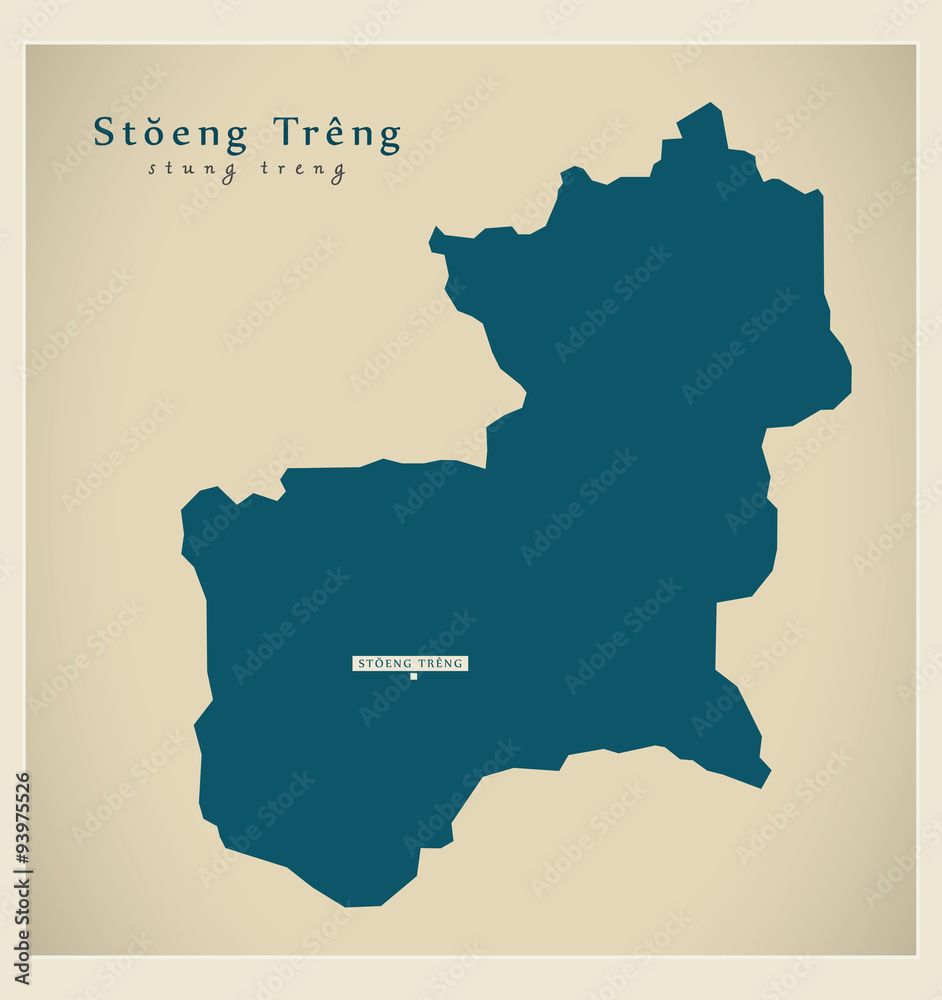 Modern Map - Stoeng Treng KH