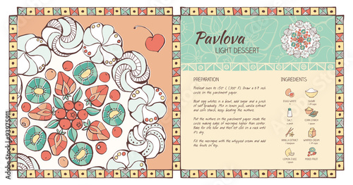 Pavlova dessert