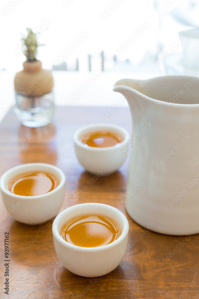 Cup of tea with teapot Cup of tea with teapot