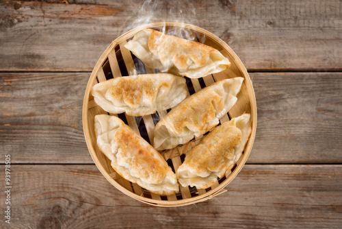 Chinese cuisine pan fried dumplings
