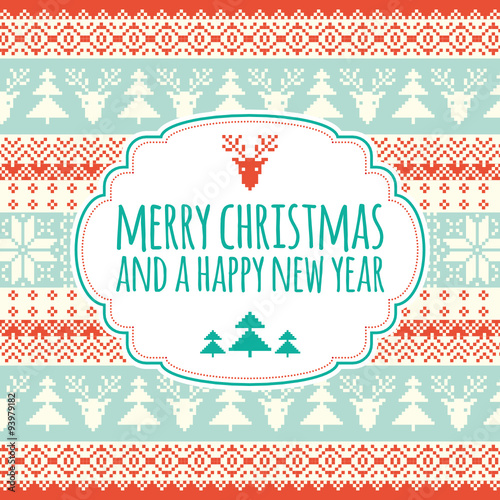 Merry Christmas Card Pixel