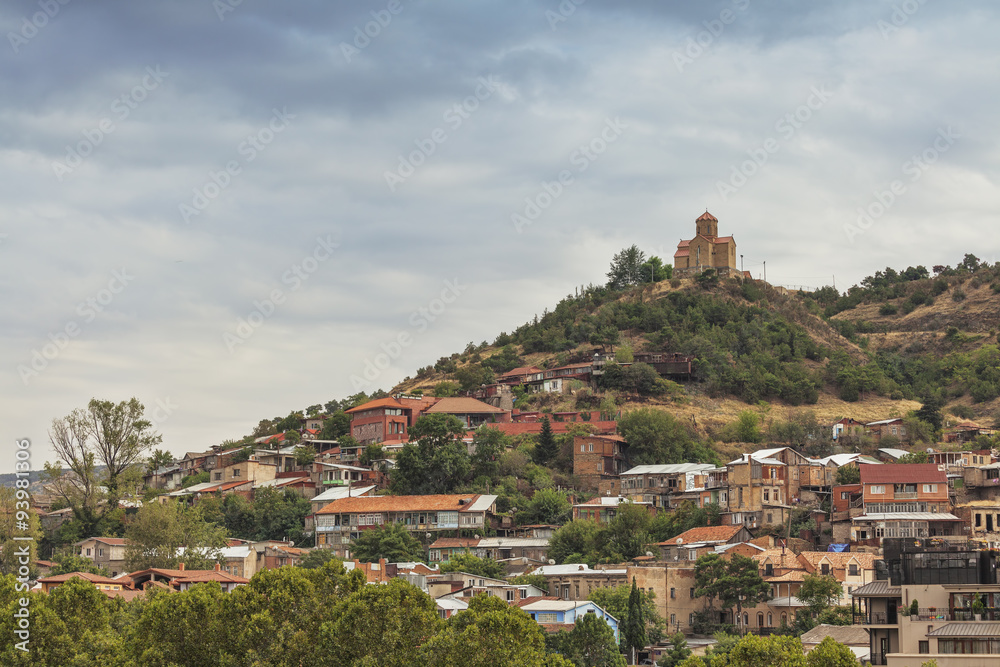 Narikala fortress and the old town Tbilisi, Georgia.
