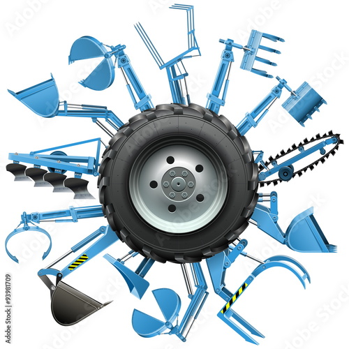 Vector Multi Tractor Wheel