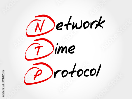 NTP - Network Time Protocol, acronym business concept