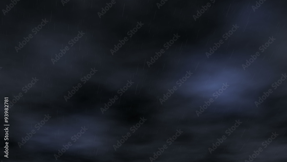 4k Dark Sky with Raining Animation Seamless Loop. 4k Dark Sky with Raining Animation Seamless Loop.