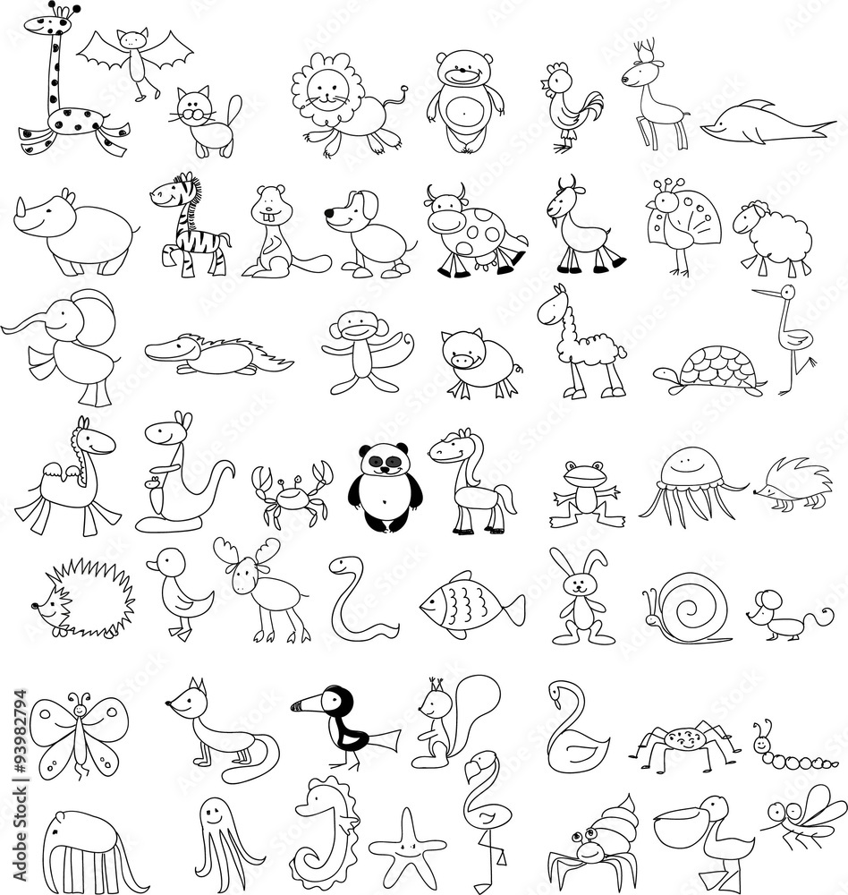 Children's drawings of animals Children's drawings of animals