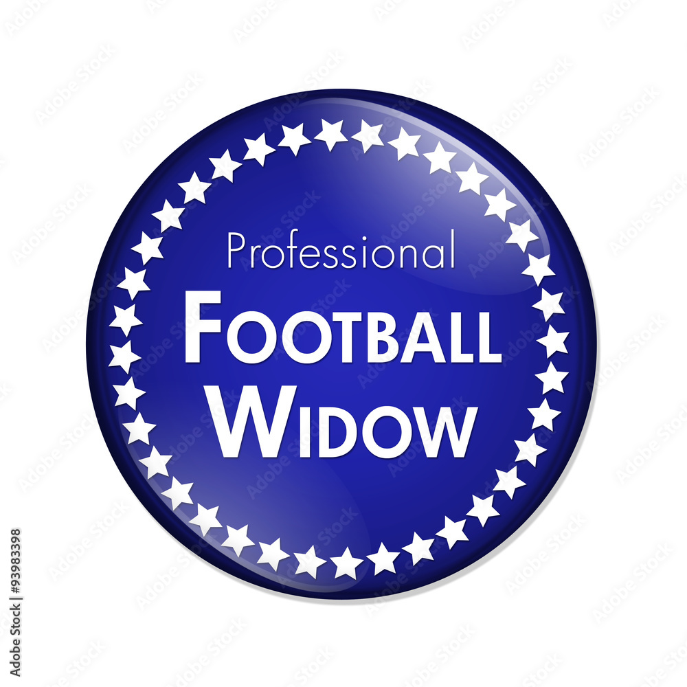 Professional Football Widow Button