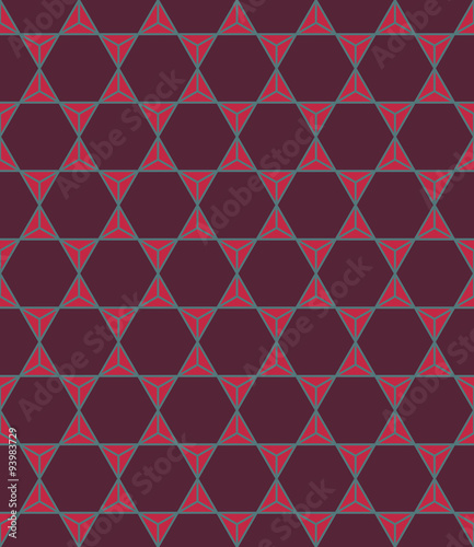 Vector modern seamless colorful geometry pattern triangle polygon, color purple red abstract geometric background, trendy multicolored print, retro texture, hipster fashion design