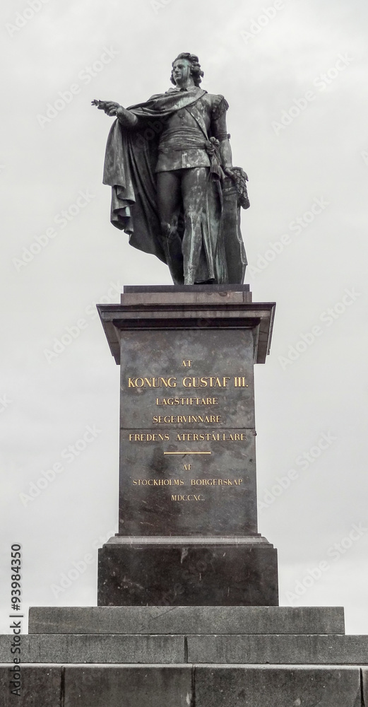 Fototapeta premium Statue of Gustav III