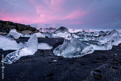 Jokulsarlon ice beach, Iceland
