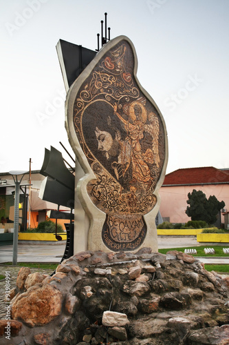 Monument to Todor Tose Proeski in Prilep. Macedonia photo