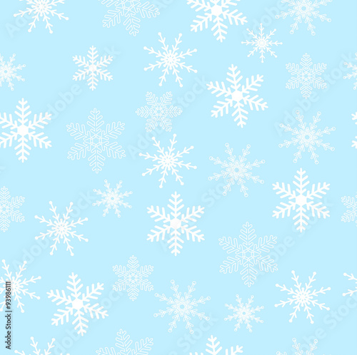 Seamless christmas background with snowflakes
