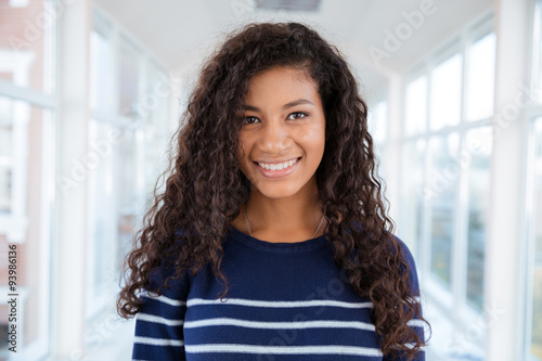 Portrait of a happy afro american woman