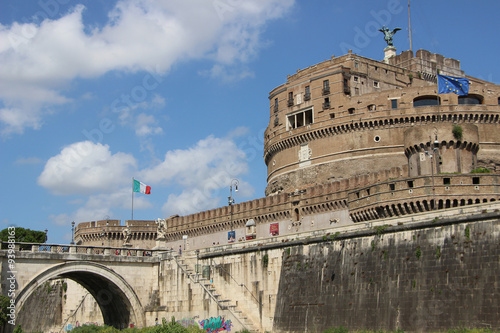 Photography Rome,Italy,Ponte Sant'Angelo,Castel Sant'Angelo,summer.