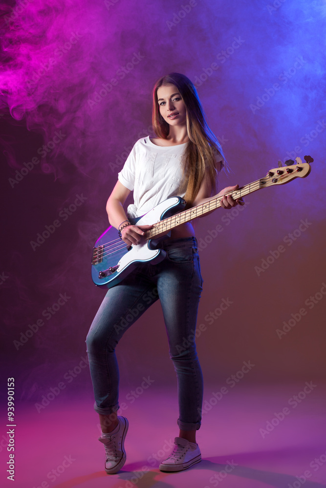 Fototapeta premium music female artist