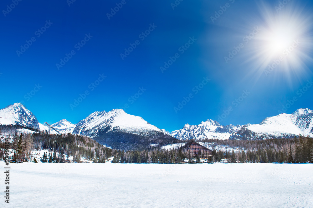Fototapeta premium Winter mountain landscape