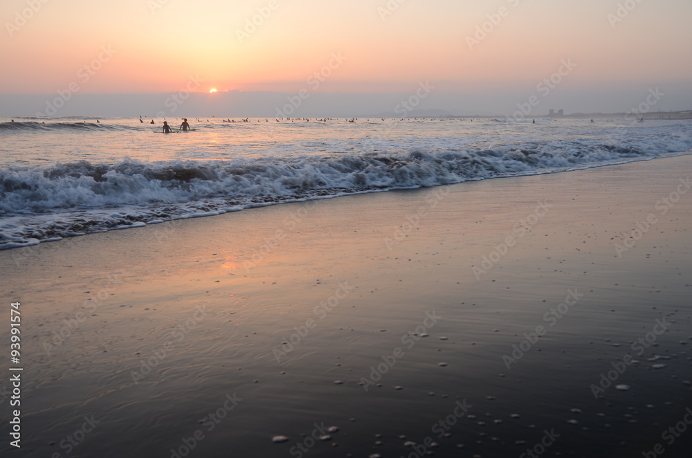 Fototapeta premium 鵠沼海岸 夕日