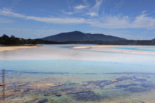 Wallaga Mouth views to Mt Gulaga Australia