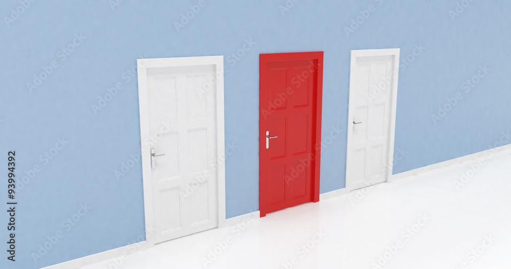 3d door render vote concept 3d door render vote concept