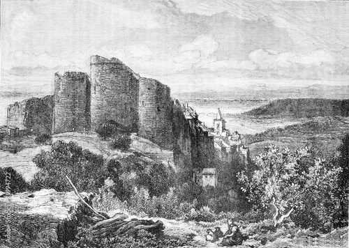 Foto The Village of Venasque and the plain of Carpentras, former Vena