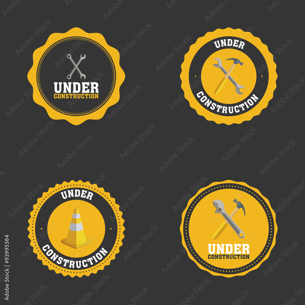 Naklejka premium Under construction icon