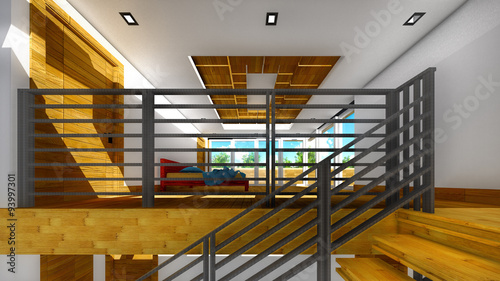 Modern staircase - interior