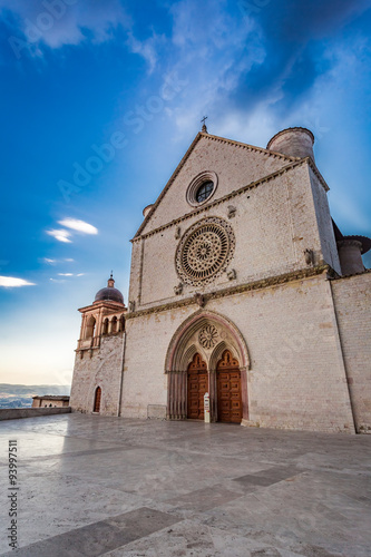 Famous basilica in Assisi, Umbria, Italy