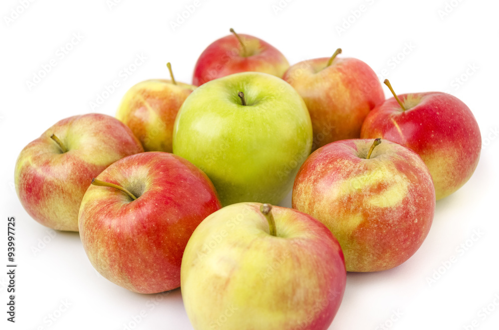 Fresh apples isolated on white background Fresh apples isolated on white background