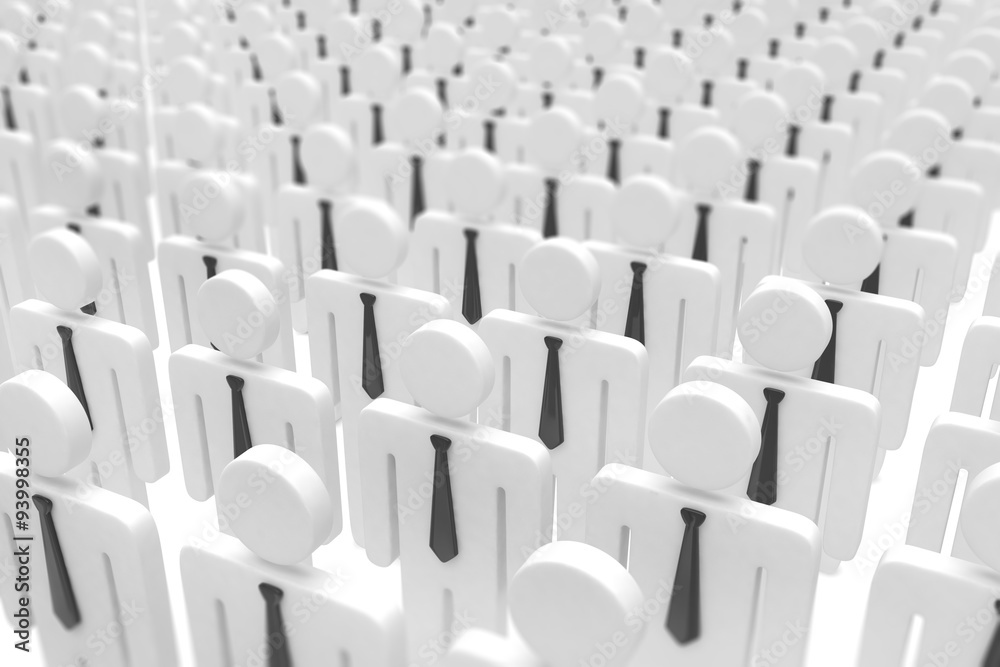 Fototapeta premium group of people figures on white background