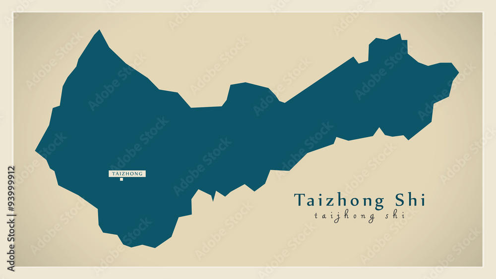 Modern Map - Taizhong Shi TW