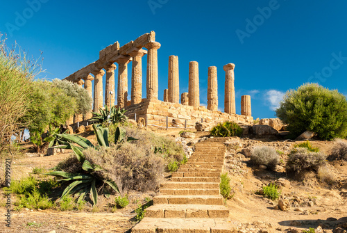 The temple of Juno, in the Valley of the Temples of Agrigento