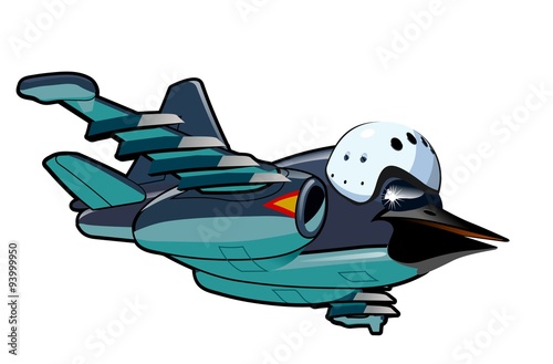 Cartoon Jetbird 2