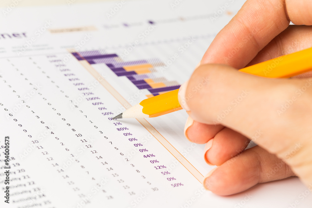 Business charts and graphs close up Business charts and graphs close up