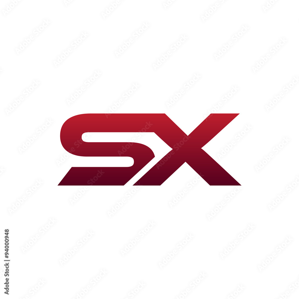 Obraz premium Modern Initial Logo SX