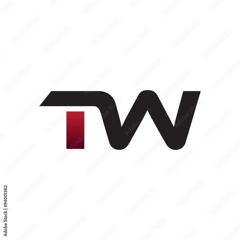 Modern Initial Logo TW Modern Initial Logo TW