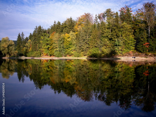 Fototapeta Naklejka Na Ścianę i Meble -  Mseno Reservoir in autumn