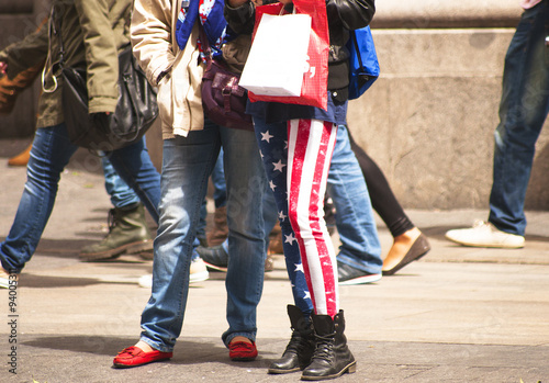 Pants with the USA flag