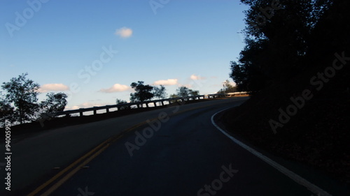 Highway 0106: A time lapse drive along Mulholland Highway. photo