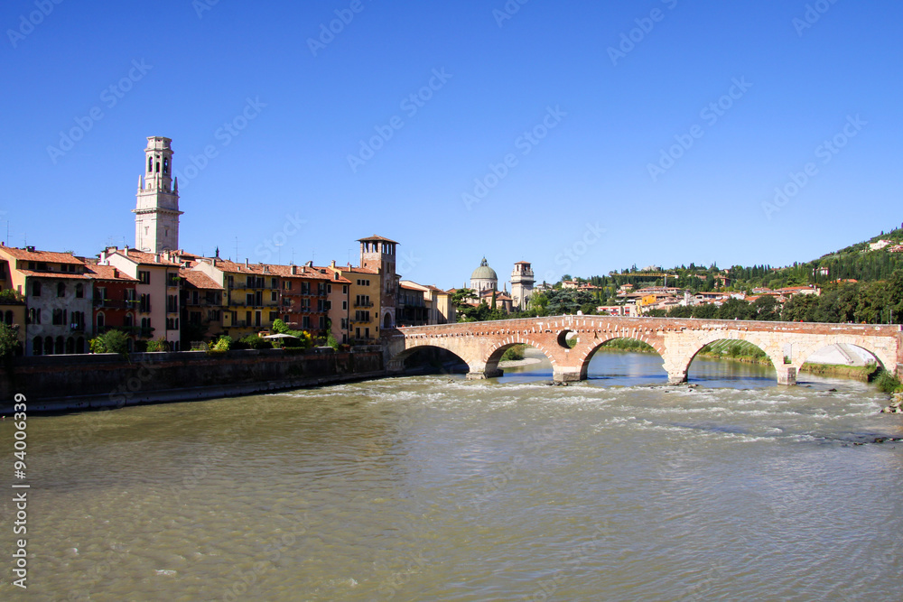 Panoramic View of Verona, Italy