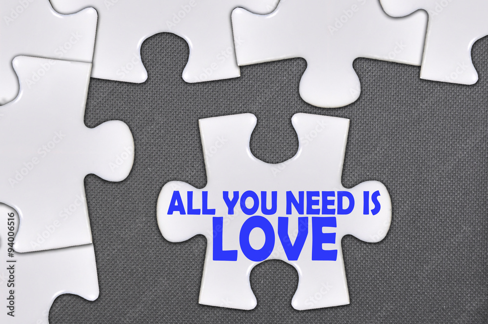 jigsaw puzzle written word all you need is love jigsaw puzzle written word all you need is love