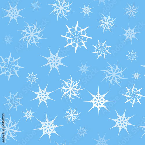 Εκτύπωση καμβά Seamless background with transparent gossamer light-blue color s