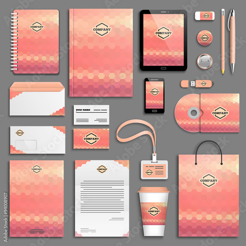 Corporate identity template set